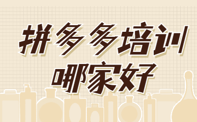 拼多多培训哪家好