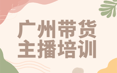 广州带货主播培训