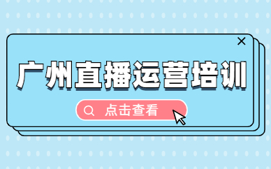 广州直播运营培训