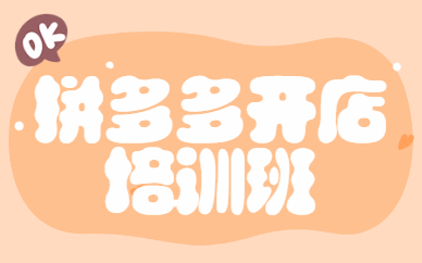 拼多多开店培训班