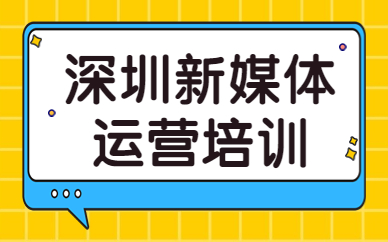 深圳新媒体运营培训