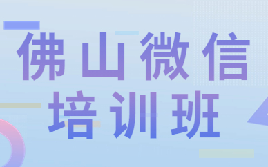 佛山微信培训班