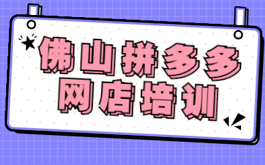 佛山拼多多网店培训