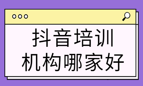 抖音培训机构哪家好