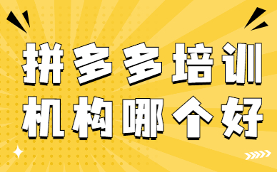 拼多多培训机构哪个好