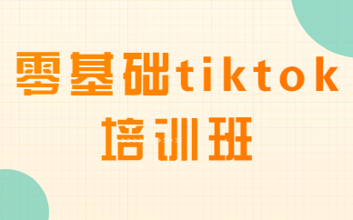 零基础tiktok培训班