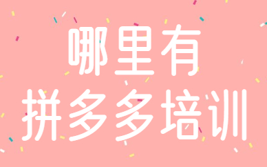 哪里有拼多多培训