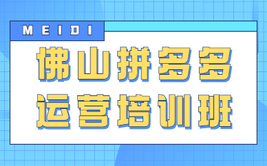 佛山拼多多运营培训班