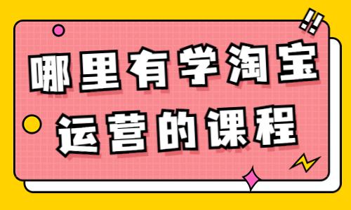 哪里有学淘宝运营的课程 - 美迪教育