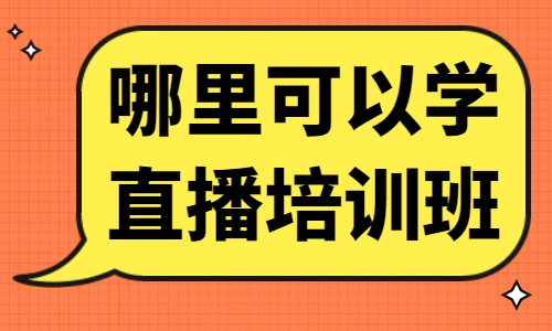 哪里可以学直播培训班 - 美迪教育