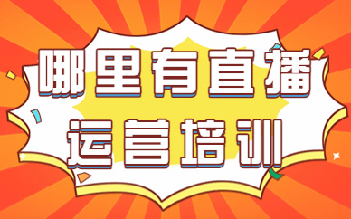 哪里有直播运营培训
