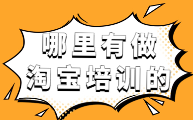 哪里有做淘宝培训的