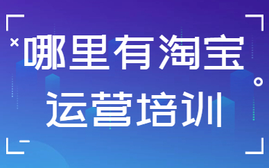哪里有淘宝运营培训