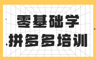 零基础学拼多多培训
