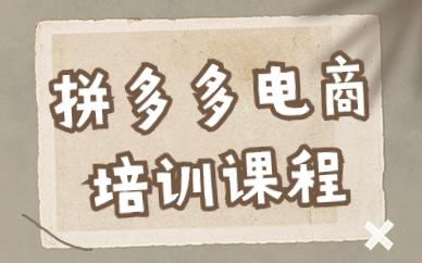 拼多多电商培训课程