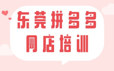 东莞拼多多网店培训