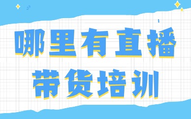 哪里有直播带货培训