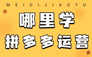 哪里学拼多多运营