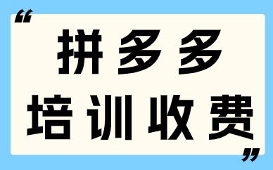 拼多多培训收费