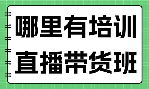 哪里有培训直播带货的班 - 美迪教育