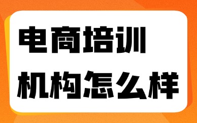 电商培训机构怎么样