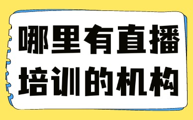 哪里有学直播培训的机构