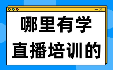 哪里有学直播培训的