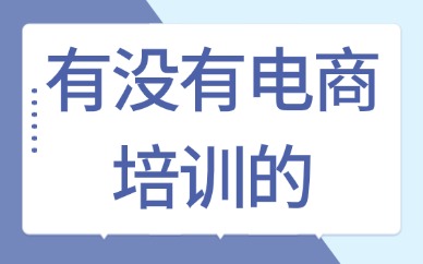 有没有电商培训的