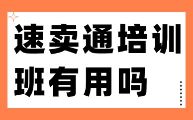 速卖通培训班有用吗