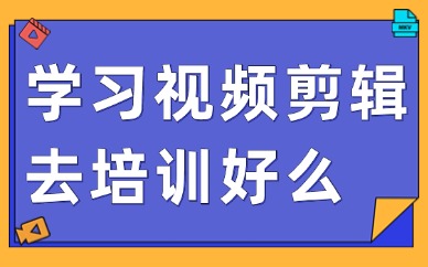 学习视频剪辑去培训学校好么