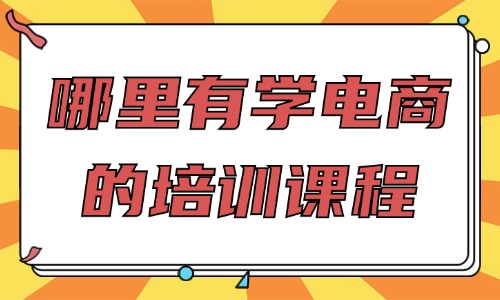 哪里有学电商的培训课程 - 美迪教育