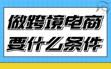 做跨境电商需要具备什么条件？有以下几种！