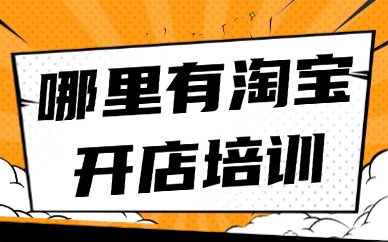哪里有淘宝开店培训