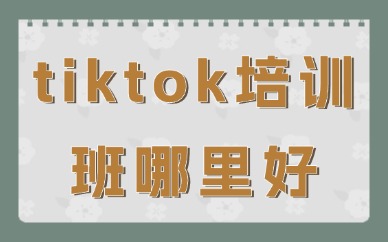 tiktok培训班哪里好