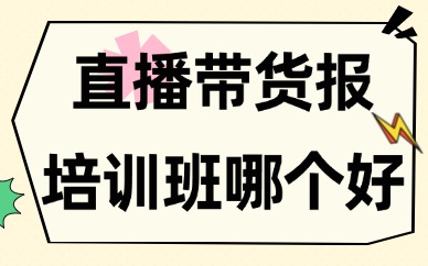 直播带货报培训班哪个好