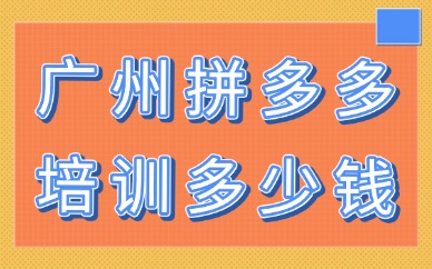广州拼多多培训多少钱