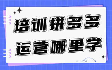 培训拼多多运营哪里学
