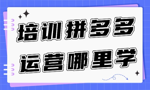 培训拼多多运营哪里学 - 美迪教育