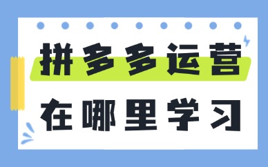 拼多多运营在哪里能学习培训
