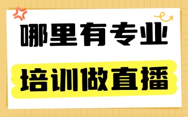 哪里有专业培训做直播