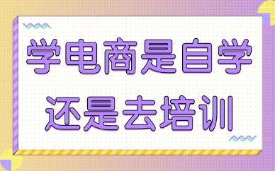 学电商是自学还是去培训学校