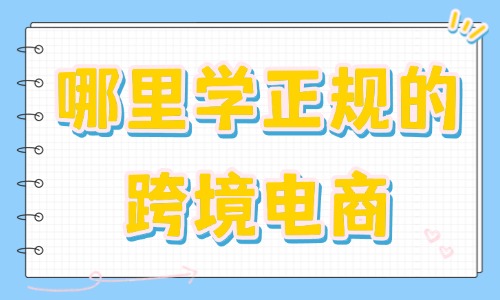 哪里可以学正规的跨境电商 - 美迪教育