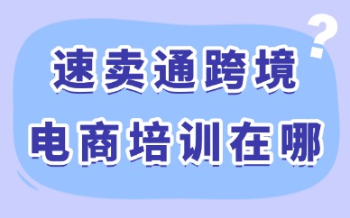 速卖通跨境电商培训在哪里学