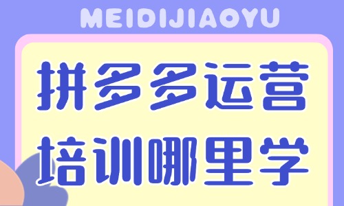 拼多多运营培训哪里可以线下学 - 美迪教育