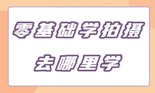 零基础学拍摄去哪里学 - 美迪教育