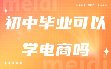 初中毕业可以学电商吗？初中毕业学电商哪个学校好？