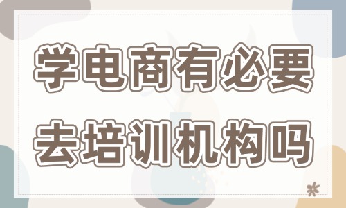 学电商有必要去培训机构吗 - 美迪教育