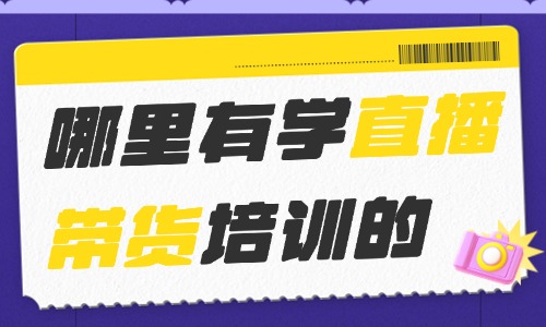 哪里有学直播带货培训的学校 - 美迪电商