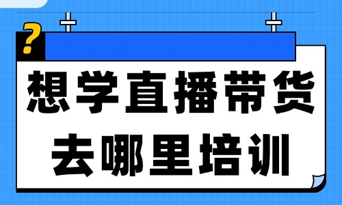 我想学直播带货去哪里培训 - 美迪电商
