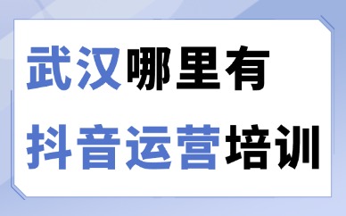 武汉哪里有抖音运营培训班